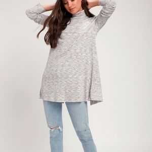 Free People stone cold ribbed tunic.